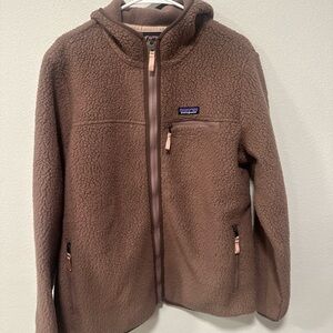 Patagonia womens Tan Fleece Jacket